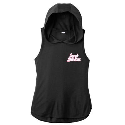 Send It To Darrell Ladies PosiCharge Tri-Blend Wicking Draft Hoodie Tank