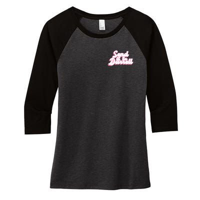 Send It To Darrell Women's Tri-Blend 3/4-Sleeve Raglan Shirt