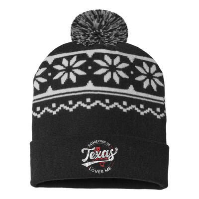 Someone In Texas Loves Me Texas USA-Made Snowflake Beanie