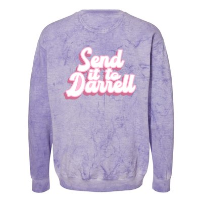 Send It To Darrell Colorblast Crewneck Sweatshirt