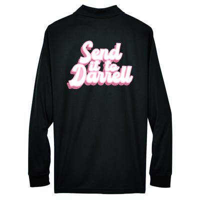 Send It To Darrell Performance Long Sleeve Polo