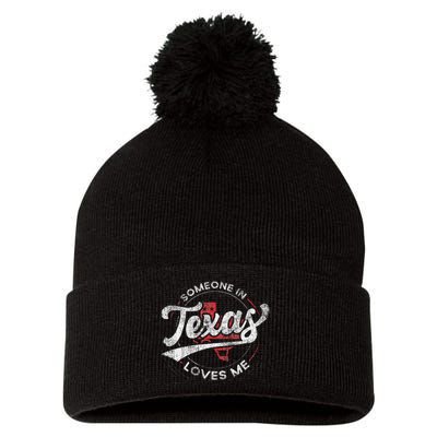 Someone In Texas Loves Me Texas Pom Pom 12in Knit Beanie