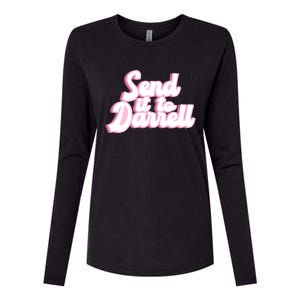 Send It To Darrell Womens Cotton Relaxed Long Sleeve T-Shirt