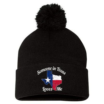 Someone In Texas Loves Me Texas Texan Love Pom Pom 12in Knit Beanie