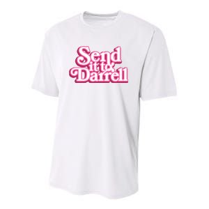 Send It To Darrell Youth Performance Sprint T-Shirt