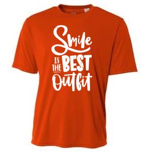 Smile Is The Best Outfit Cute Gift Cooling Performance Crew T-Shirt