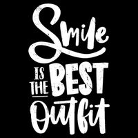 Smile Is The Best Outfit Cute Gift 7-Panel Snapback Hat