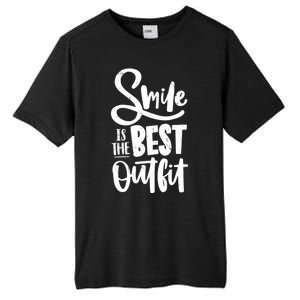 Smile Is The Best Outfit Cute Gift Tall Fusion ChromaSoft Performance T-Shirt