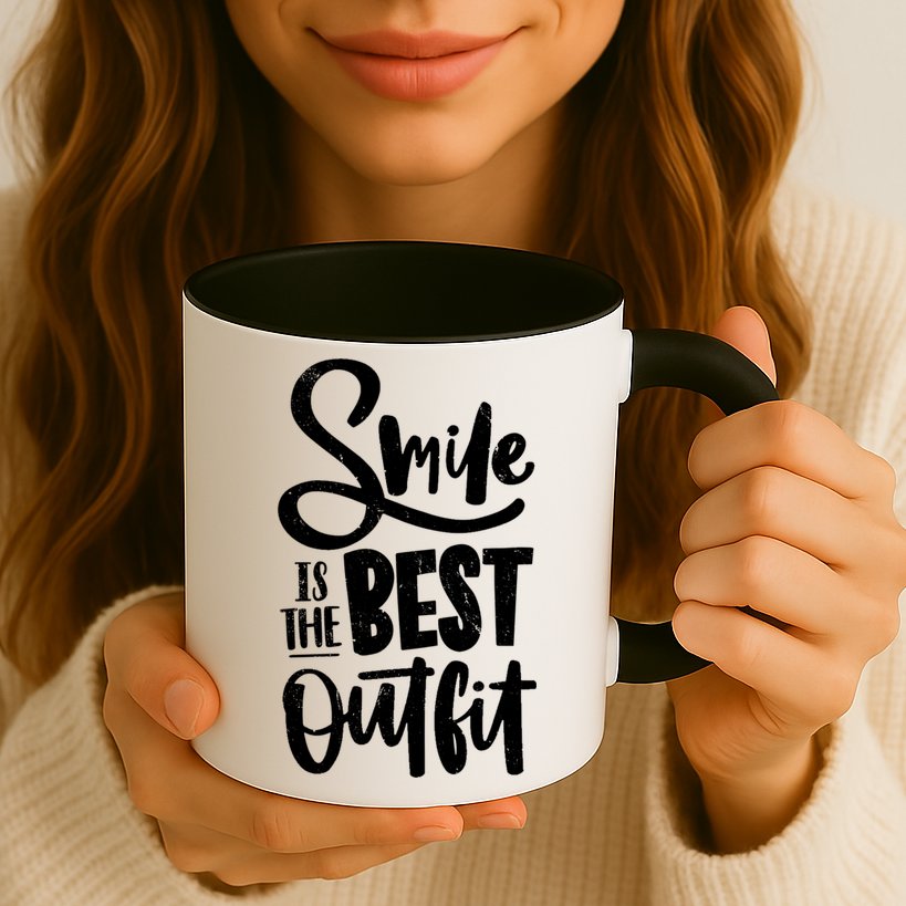 Smile Is The Best Outfit Cute Gift Mug