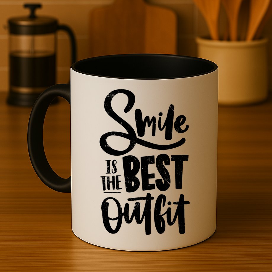 Smile Is The Best Outfit Cute Gift Mug