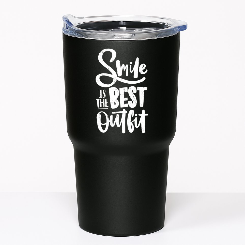 Smile Is The Best Outfit Cute Gift Tumbler