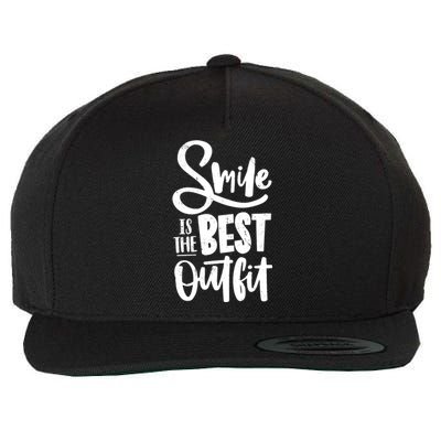 Smile Is The Best Outfit Cute Gift Wool Snapback Cap