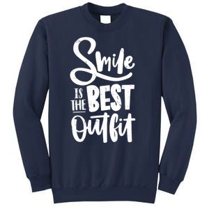 Smile Is The Best Outfit Cute Gift Sweatshirt