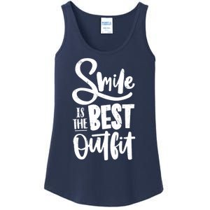 Smile Is The Best Outfit Cute Gift Ladies Essential Tank