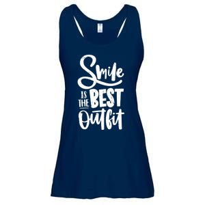 Smile Is The Best Outfit Cute Gift Ladies Essential Flowy Tank