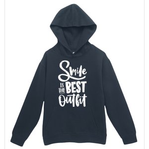 Smile Is The Best Outfit Cute Gift Urban Pullover Hoodie