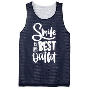 Smile Is The Best Outfit Cute Gift Mesh Reversible Basketball Jersey Tank