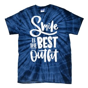 Smile Is The Best Outfit Cute Gift Tie-Dye T-Shirt