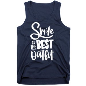 Smile Is The Best Outfit Cute Gift Tank Top