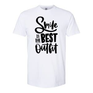 Smile Is The Best Outfit Cute Gift Softstyle CVC T-Shirt