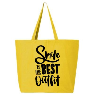 Smile Is The Best Outfit Cute Gift 25L Jumbo Tote