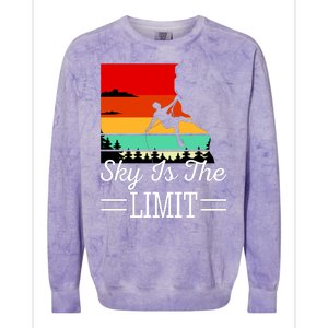 Sky Is The Limited Rock Climbing Colorblast Crewneck Sweatshirt