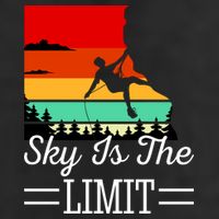Sky Is The Limited Rock Climbing Garment-Dyed Heavyweight T-Shirt