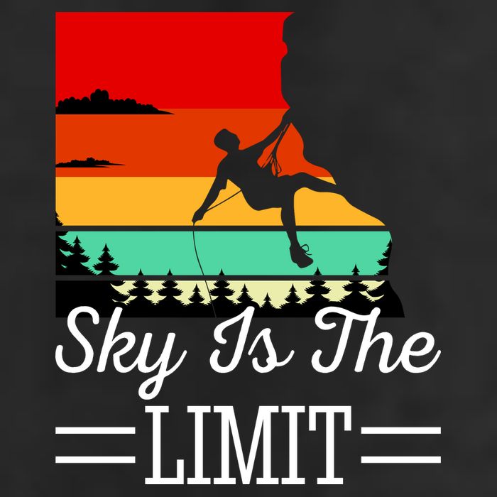 Sky Is The Limited Rock Climbing Garment-Dyed Heavyweight T-Shirt