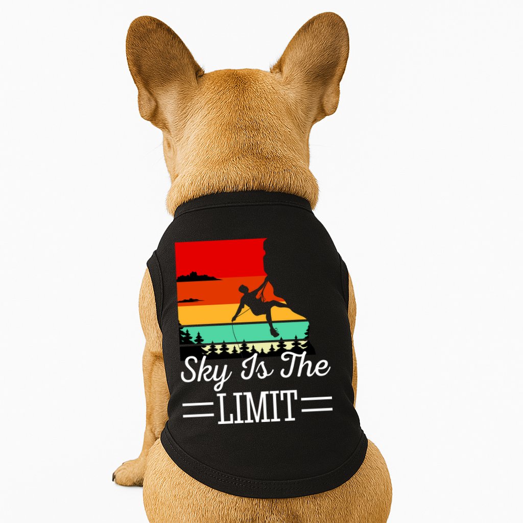 Sky Is The Limited Rock Climbing Doggie Tank