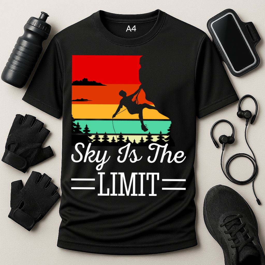 Sky Is The Limited Rock Climbing Cooling Performance Crew T-Shirt