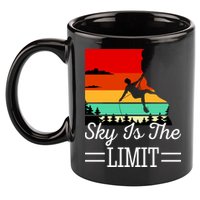 Sky Is The Limited Rock Climbing 11oz C Handle Ceramic Mug