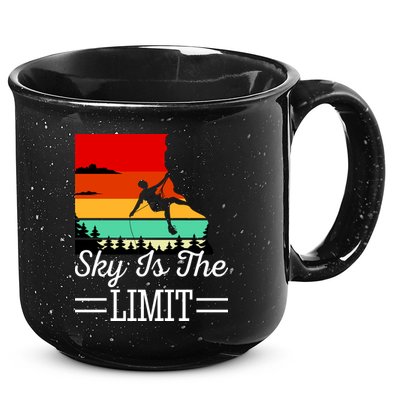 Sky Is The Limited Rock Climbing 15oz Campfire Ceramic Mug