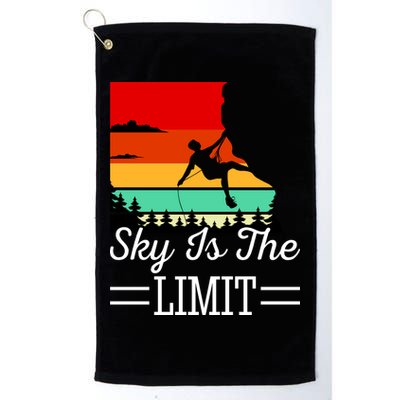 Sky Is The Limited Rock Climbing Golf Towel