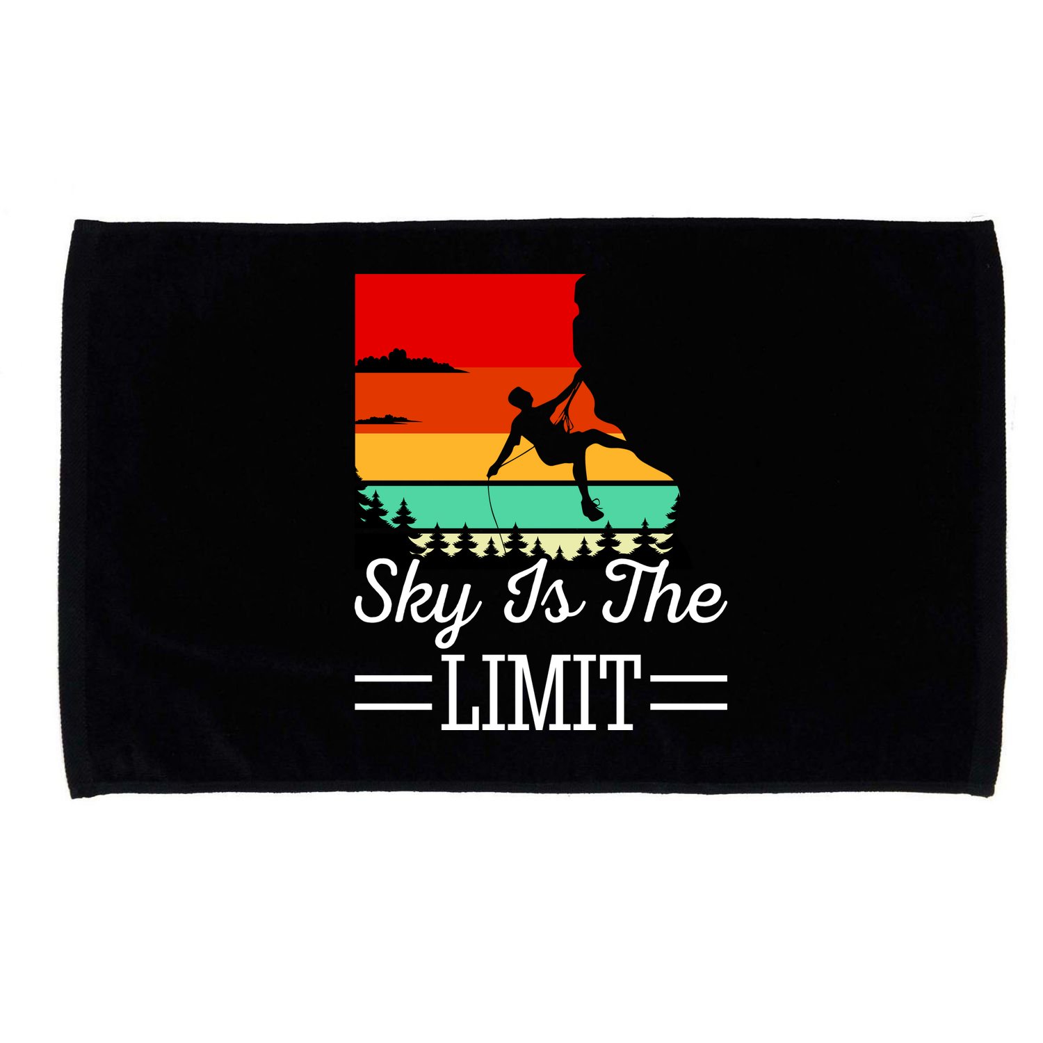 Sky Is The Limited Rock Climbing Microfiber Hand Towel
