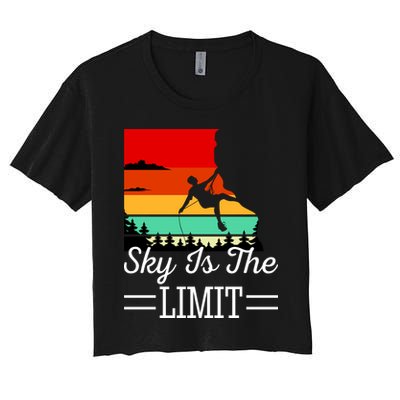 Sky Is The Limited Rock Climbing Crop Top