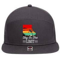 Sky Is The Limited Rock Climbing 7 Panel Mesh Trucker Snapback Hat