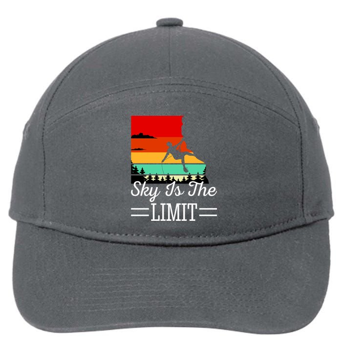 Sky Is The Limited Rock Climbing 7-Panel Snapback Hat