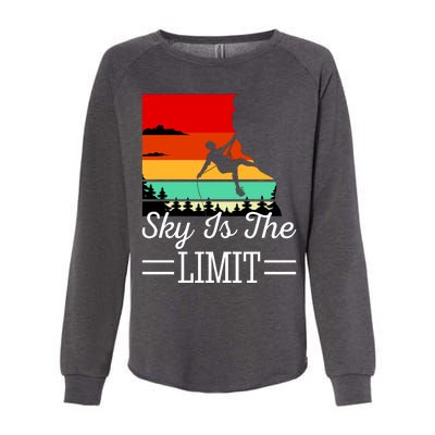 Sky Is The Limited Rock Climbing Womens California Wash Sweatshirt