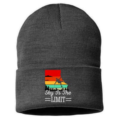 Sky Is The Limited Rock Climbing Sustainable Knit Beanie