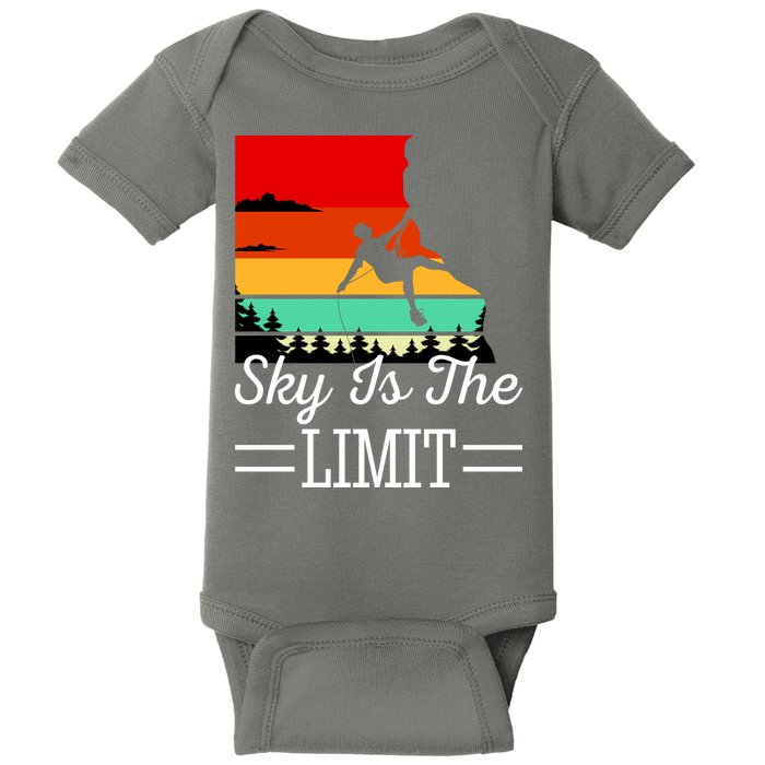Sky Is The Limited Rock Climbing Baby Bodysuit