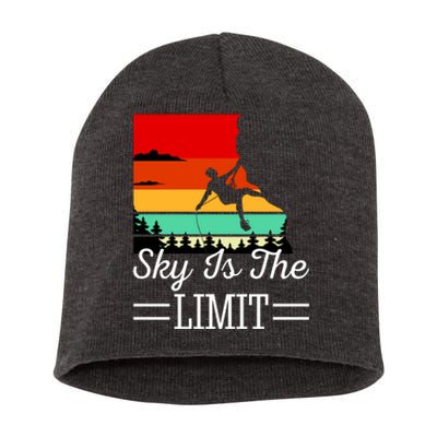 Sky Is The Limited Rock Climbing Short Acrylic Beanie