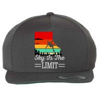 Sky Is The Limited Rock Climbing Wool Snapback Cap