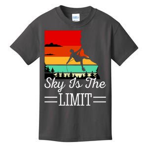 Sky Is The Limited Rock Climbing Kids T-Shirt