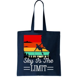 Sky Is The Limited Rock Climbing Tote Bag