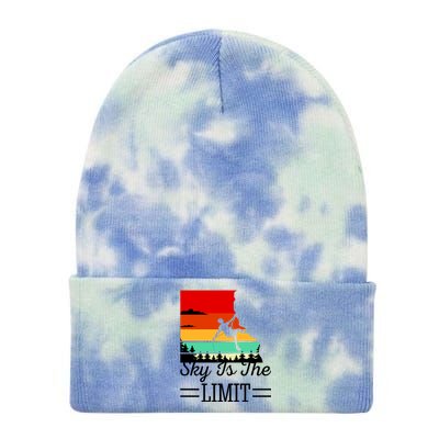 Sky Is The Limited Rock Climbing Tie Dye 12in Knit Beanie