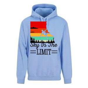 Sky Is The Limited Rock Climbing Unisex Surf Hoodie