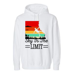 Sky Is The Limited Rock Climbing Garment-Dyed Fleece Hoodie