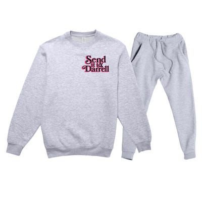 Send It To Darrell Premium Crewneck Sweatsuit Set