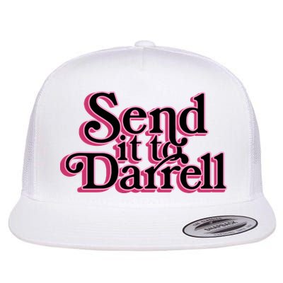 Send It To Darrell Flat Bill Trucker Hat