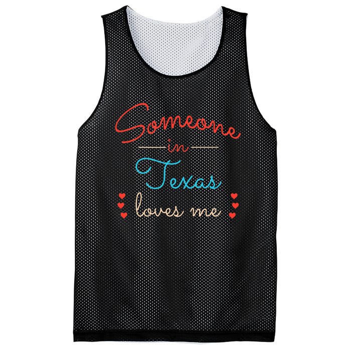 Someone In Texas Loves Me Mesh Reversible Basketball Jersey Tank